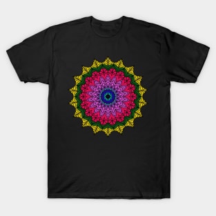 Colorful Boho Mandala Pattern T-Shirt